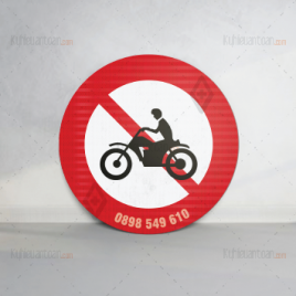 biển báo giao thông cấm mô tô