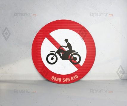 biển báo giao thông cấm mô tô