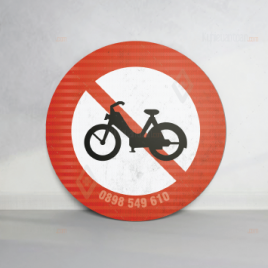 biển cấm xe gắn máy