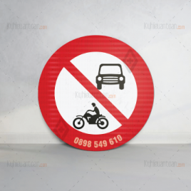 biển báo giao thông, cấm xe ôtô và môtô