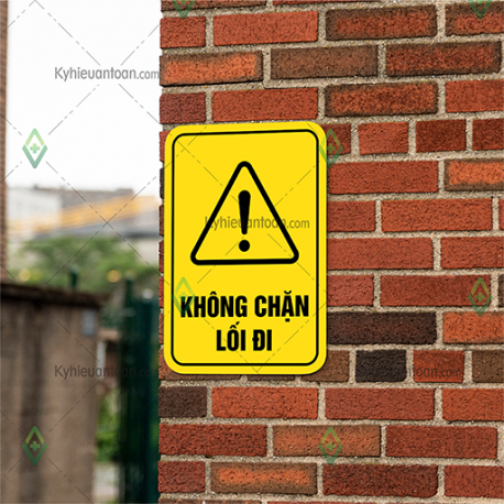 BB_143, MẪU C_biển báo an toàn_không chặn lối đi