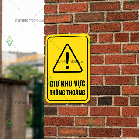 BB_144, MẪU C_biển báo an toàn_giữ khu vực thông thoáng
