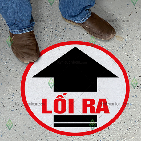 DS_009A, tấm dán sàn vị trí lối ra