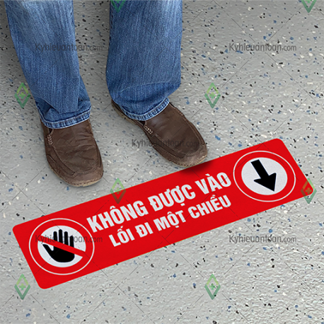 DS_011A, tấm dán sàn không được vào lối đi một chiêu