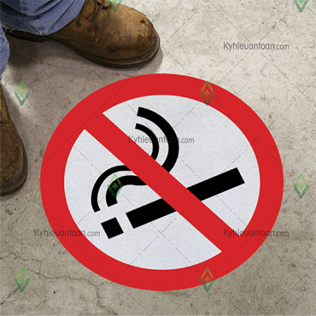 DS_029A, tấm dán sàn khu vực cấm hút thuốc
