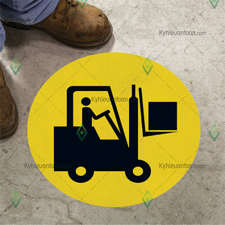 DS_052A, tấm dán sàn khu vực xe nâng