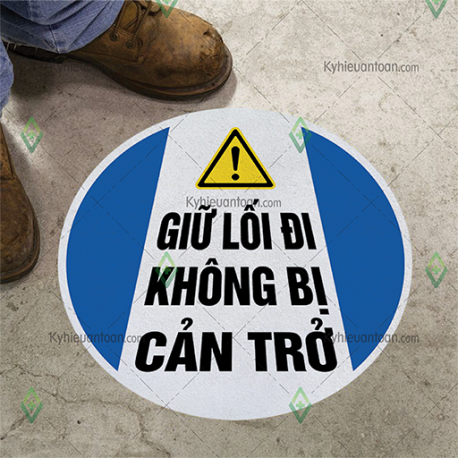 DS_061B, tấm dán sàn giữ lối đi không bị cản trở