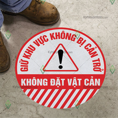 DS_069A, tấm dán sàn giữ khu vực không bị cản trở