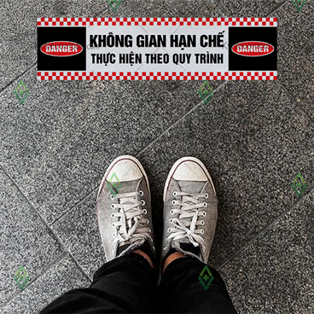 DS_071A, tấm dán sàn không gian hạn chế thực hiện theo quy trình