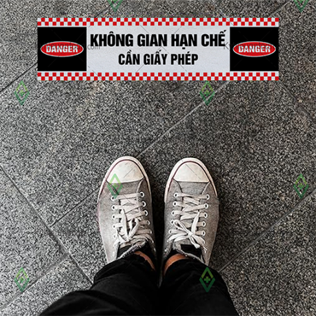 DS_073A, tấm dán sàn không gian hạn chế cần giấy phép