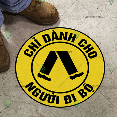 DS_100A, tấm dán sàn lối đi chỉ dành cho người đi bộ