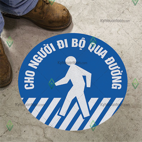 DS_101A, tấm dán sàn lối đi cho người đi bộ qua đường