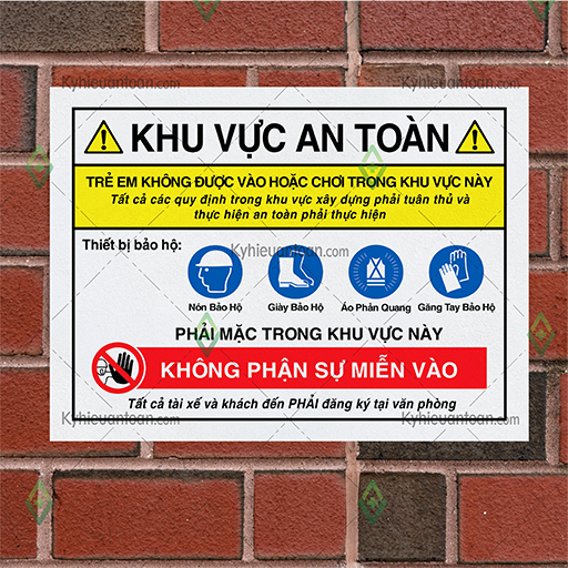 Bảng khu vực an toàn