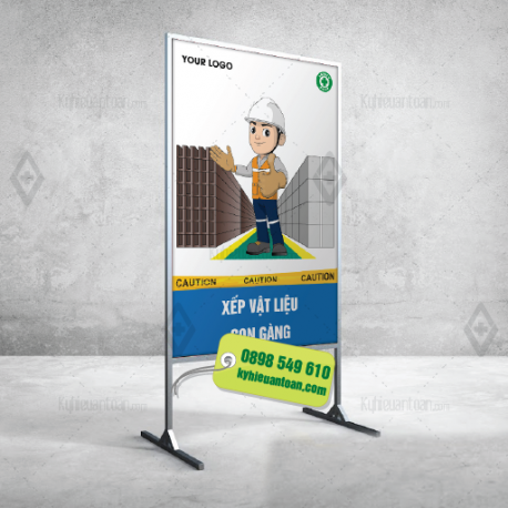 bien-bao-cong-trinh, xep-vat-lieu-gon-gang