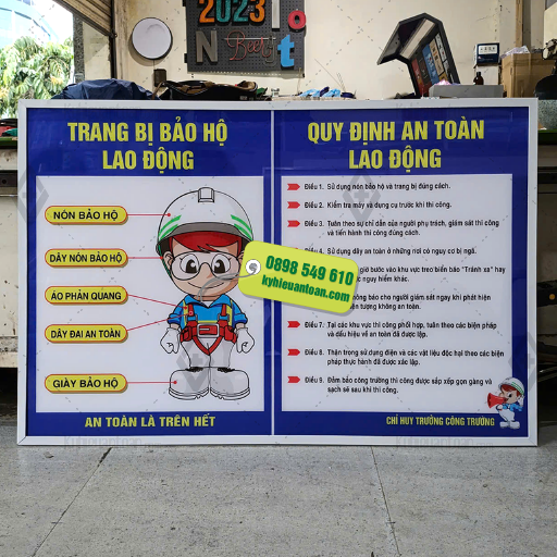 Bảng trang bị bảo hộ lao động – Quy định an toàn
