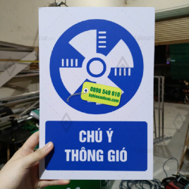 Bảng chú ý thông gió