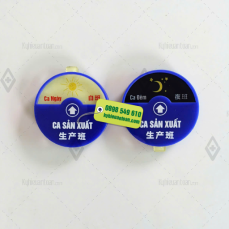 TAG-035_Bảng trạng thái ca sản xuất ngày và đêm song ngữ Việt Trung