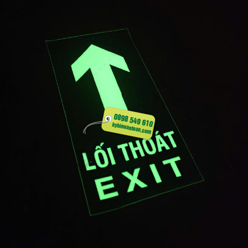 Decal Mũi Tên Chỉ Hướng Thoát Hiểm Giá Tốt