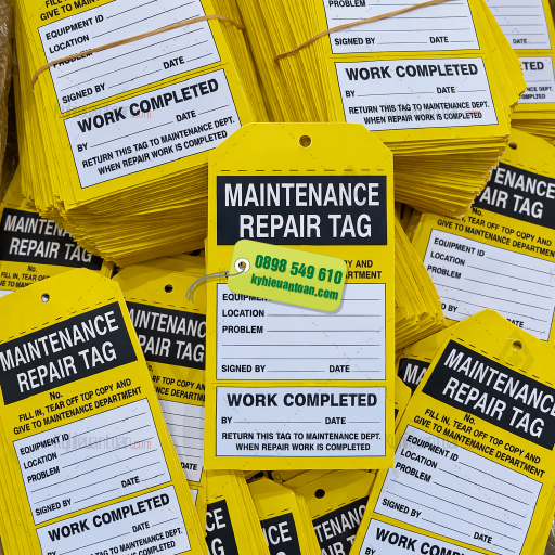 Maintenance Tag Design Thẻ bảo trì sửa chữa - Maintenance repair tag