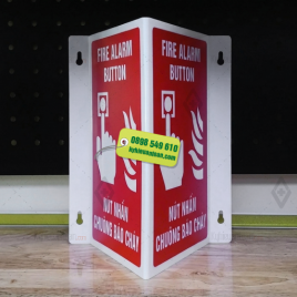 Bảng Nút Nhấn Báo Cháy Song Ngữ Việt Anh