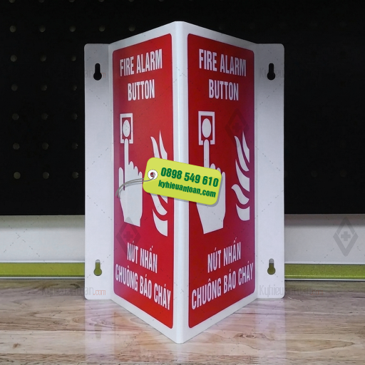 Bảng Nút Nhấn Báo Cháy Song Ngữ Việt Anh