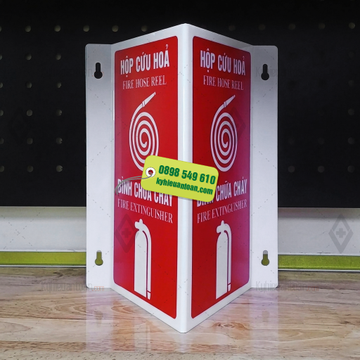 Bảng Hộp Cứu Hỏa & Bình Chữa Cháy Song Ngữ – In Uv Trên Mica