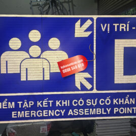 Bảng điểm tập kết khi có sự cố khẩn cấp phản quang
